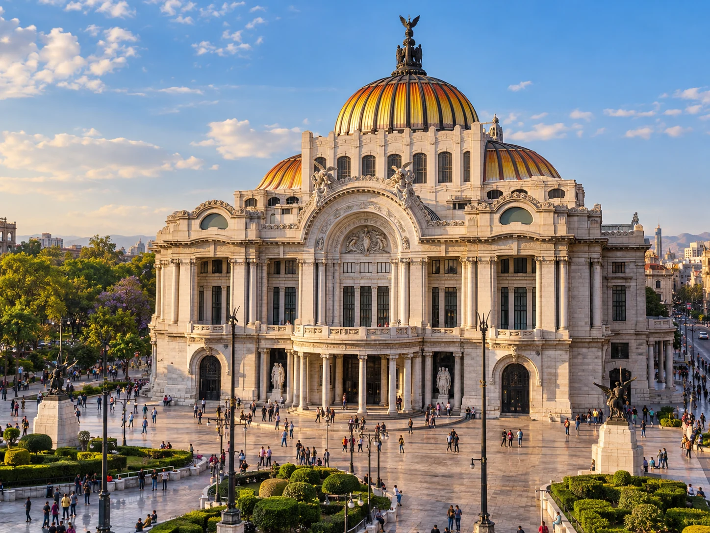 Vista ilustrativa del Palacio de Bellas Artes