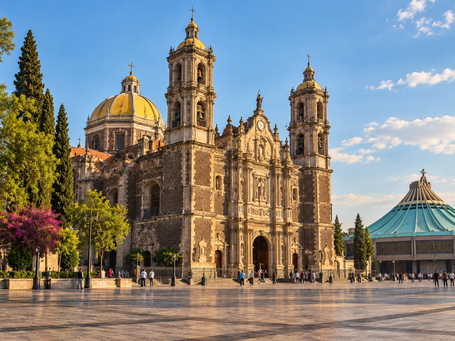 Vista ilustrativa del recinto de la Basílica de Guadalupe