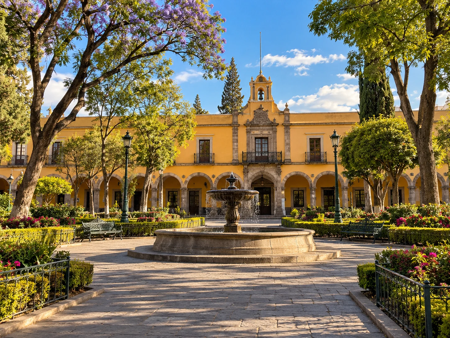 Vista ilustrativa del centro histórico de Tlalpan